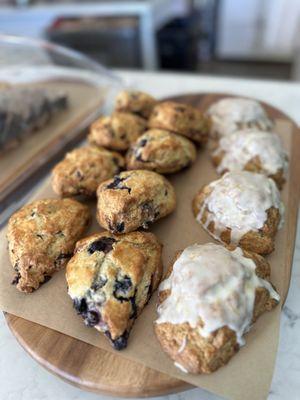 Cranberry, Blueberry and Earl Grey scones