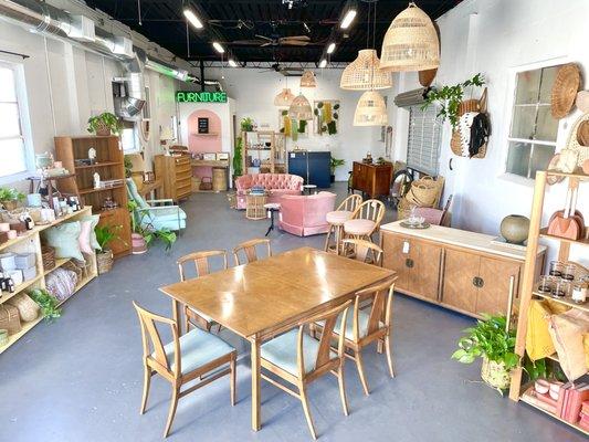 Visit our College Park, showroom that features a weekly rotation of unique vintage furniture and home goods.