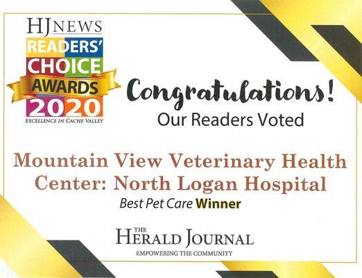 We love all our clients. Thank-you for the votes!