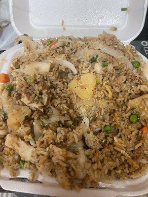 Pineapple chicken fried rice