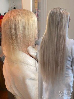 Keratin tip extensions