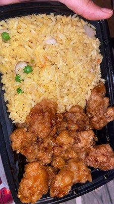 Honey Chicken and fried rice