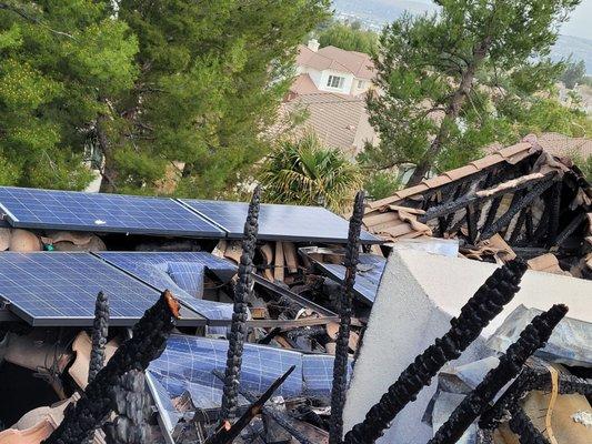 Solar Panels Post Fire