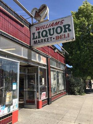 Storefront. Heart and arrow sign.