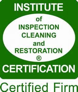 Certificate of Certification Fire, Water, Mold