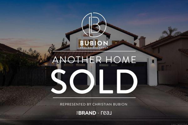 SOLD -  14428 Corte De Verdad San Diego  - represented by Christian Bubion -thebrandrealtyteam.com