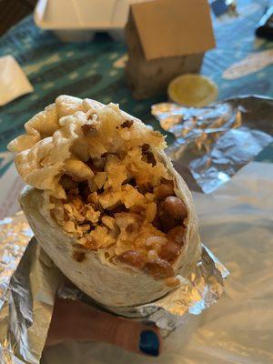 Grilled chicken super burrito