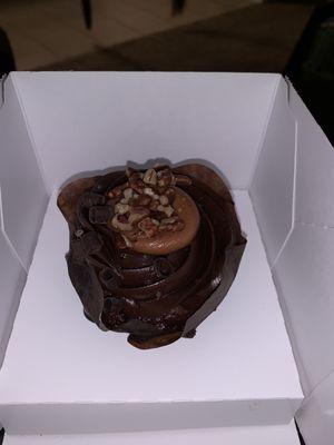 My salted caramel cupcake.. don't let the decorations fool you