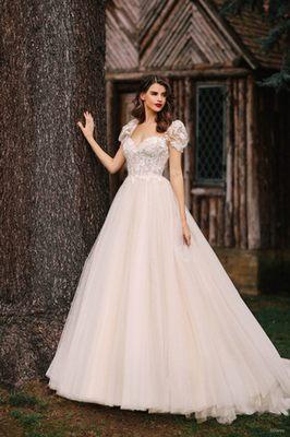 Snow White inspired gown from Allure Bridal's Disney Fairy Tale Wedding collection