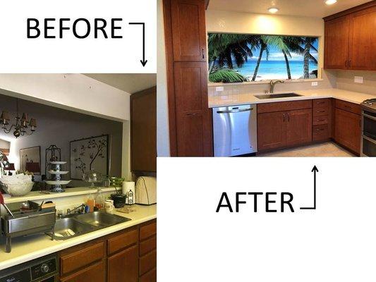 A recent kitchen remodel.