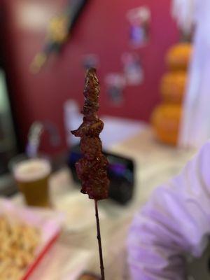 Beef Skewer - on the house!