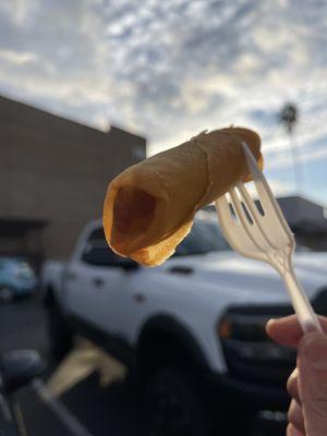 Crispy, crunchy and super thin egg roll.