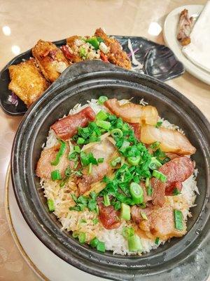 Cured meat clay pot rice