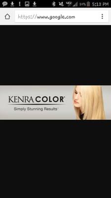 All Color services are created with Kenra Color line providing true tones and reliable results such as long lasting color & intense shine!