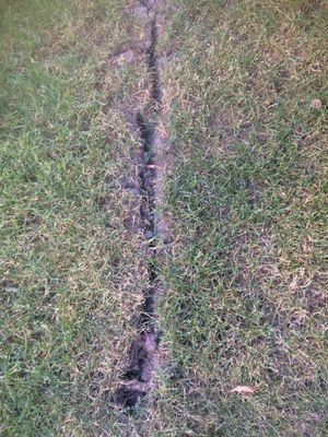 left open trench of 40 feet in my yard.  Still hasn't closed in 6 weeks and they are doing nothing about it.