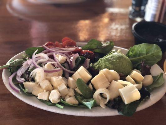 Heart of pal and avocado salad...yum!