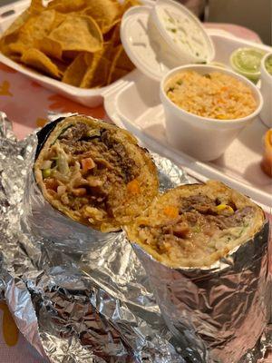 Carne asada burrito