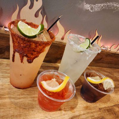 NEW SPECIALTY DRINKS! "FIRE~R!TA", "KEY WEST MARGR!TA", "CHERRY PICKER", "HITCHIN' POST - HOUSEMADE HARD ROOTBEER"