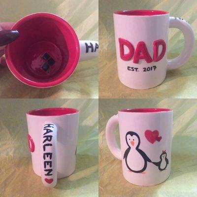 The "dad" cup I made for my husband