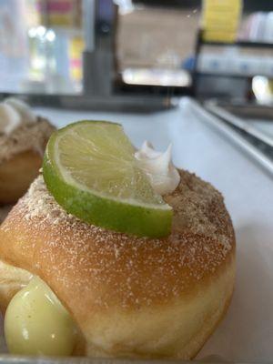 Key lime donut