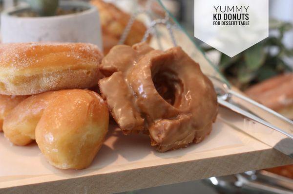 Fluffy donuts perfect for a dessert table