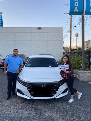 Thank you Armando from Honda of Hollywood