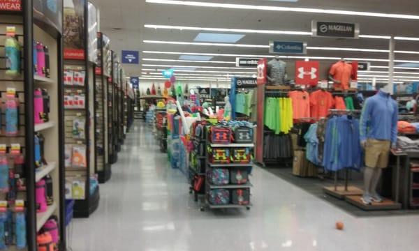 Under Armour wearable every aisle.