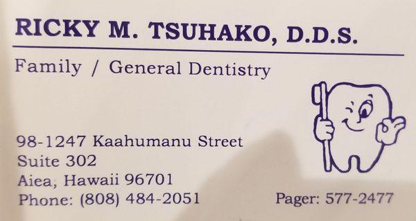 Ricky M Tsuhako, DDS