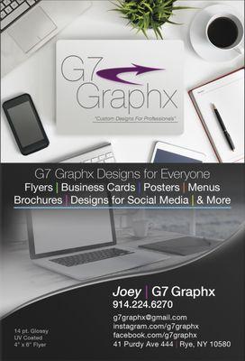 G7 Graphx Glossy UV Coated 4" x 6" Flyer Side 1