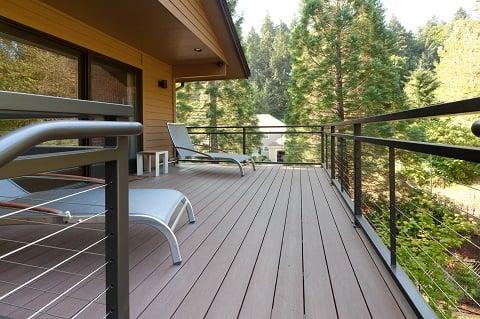 Salem Oregon: Azek composite deck and steel railing. See more http://remodelsalem.com/portfolio/