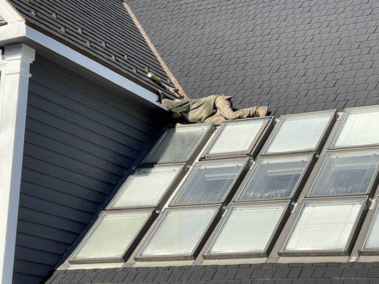 We work around all windows,door frames, and skylights to ensure your home is sealed properly.