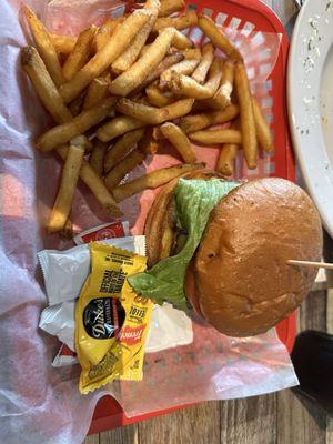 Double Stacker with French Fries.