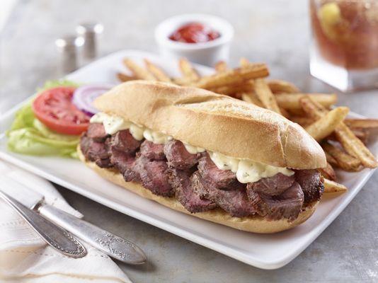 $9 Signature Sliced Steak Sandwich for Happy Hour