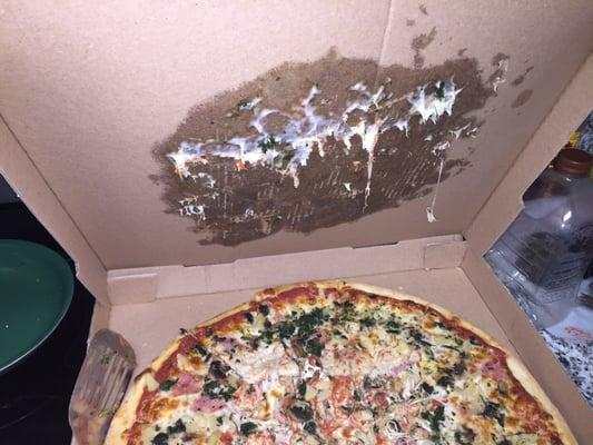 How my pizza arrived, an hour late