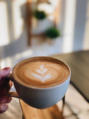 The delicious honey lavender latte.