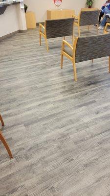 Luxury Vinyl Tile in Hospital Medical center