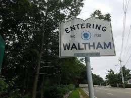 Entering Waltham. THIS IS ACTUALLY IN WATERTOWN. WALTHAM BEST PHOTO! YAYYYYYYY!