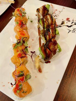 St. Johns roll + dragon roll