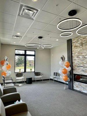 Oral surgery center waiting room area