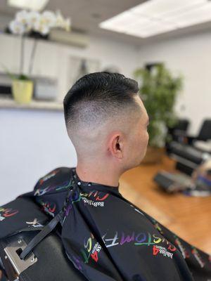 Mid skin fade