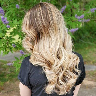 Balayage with a haircut & style