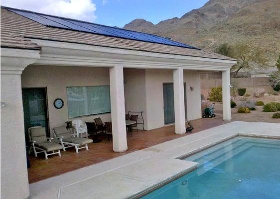 Mountains Edge pool heating