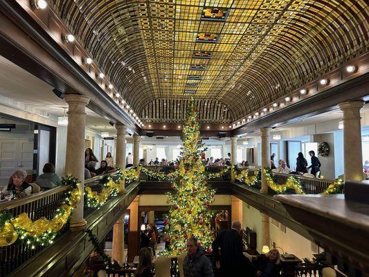 Holiday setting from the mezzanine