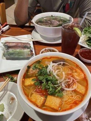 Bun rieu and pho