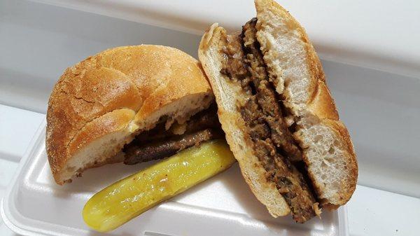 Meat Loaf with Gravy Sandwich