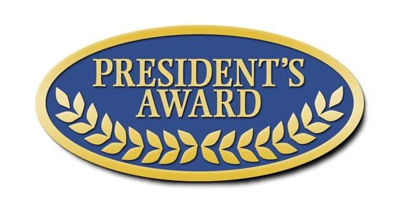 5 time winner of the Ford Motor Company Presidents Award!