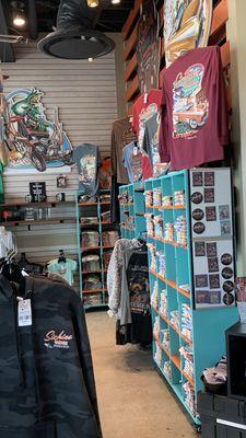 Merch shop interior