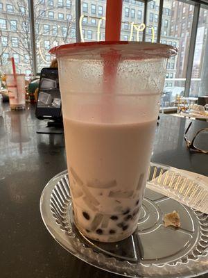 Taro B4. Taro Bubble Tea with Lychee