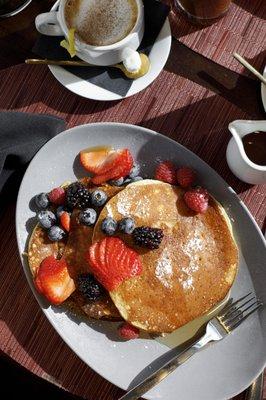 Pancakes with fresh berries