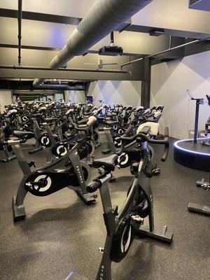 spin class bikes